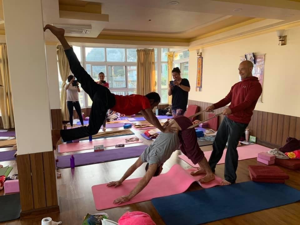 yoga retreat class in Nepal