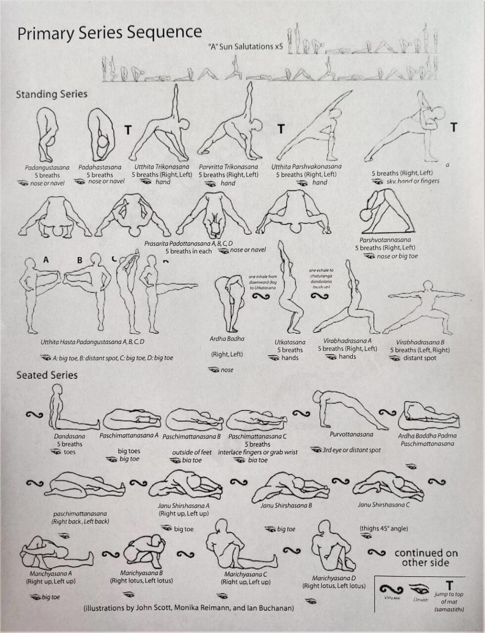 Ashtanga Vinyasa Primary Series 71 Postures Easy Guide